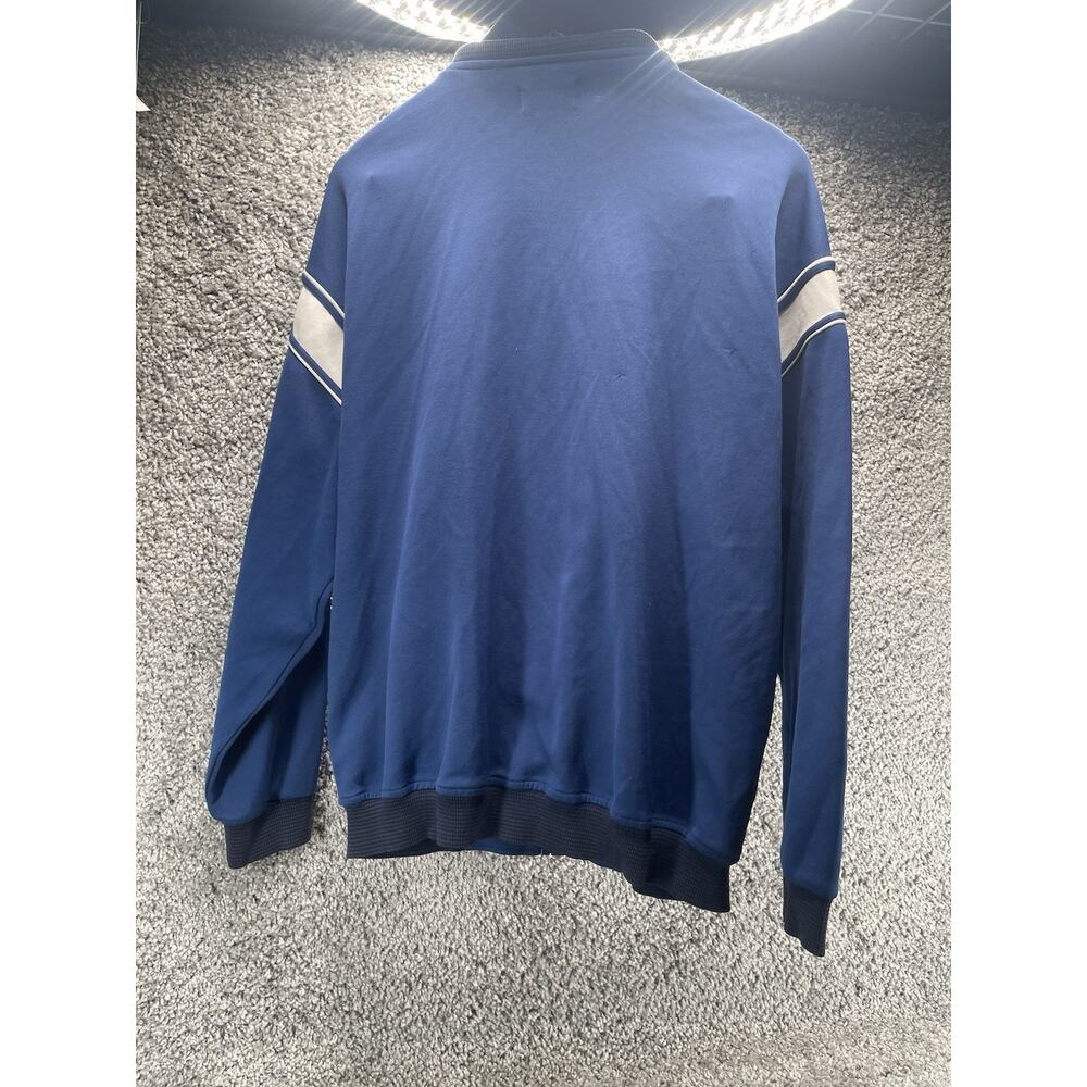 Vintage 90s Men’s FILA Zip Sweater Size Medium Navy Athletic Track Jacket - Picture 3 of 8